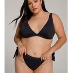 Good American NWT Size 2XL Black Hip Hug Ties at Side Bottom Bikini Photo 2