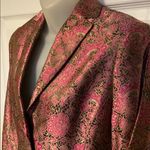 Oscar de la Renta  Metallic Brocade Blazer Dinner Jacket Vintage NWT 4 Photo 5