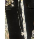 Navajo Indian Sterling Silver White Buffalo Turquoise Link Necklace Photo 4