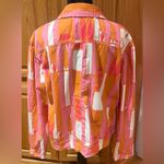Anthropologie x PORRIDGE Ria Printed Shirt Jacket Shacket Orange Pink Size XL Photo 12