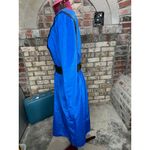 Dress quilted bodice shirtwaist dress blue black sz 6 Photo 7