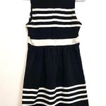 J.Crew  Factory Striped Daybreak Dress Black White Sleeveless Mini Fit & Flare Photo 10