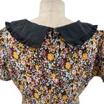 Roolee Floral Print Oversized Collar Neckline Short Sleeve Dress Size Small Photo 8