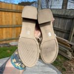 Eileen Fisher Noni Khaki Leather Heeled Strappy Sandals Women's 7.5 Photo 9