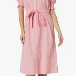 Tommy Hilfiger Women's Puff Sleeve Eyelet Midi Dress Photo 0