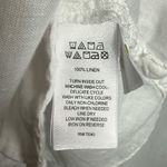 Sigrid Olsen White Linen Button-Down Shirt Lagenlook Photo 6