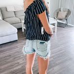 Billabong NWT Wonderland Striped One Sleeve Top Photo 4