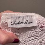Charlotte Russe Vintage 90s Charlotte Ruse White Crochet Long Cardigan Sweater Large Photo 2