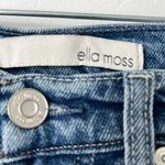 Ella Moss Distressed High Waist Crop Flare Jeans Medium Wash Size 25 Photo 2