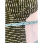 Roolee Green White Short Puff Sleeve Knit Shirt EUC Sz M Cotton Poly Stretch Photo 7