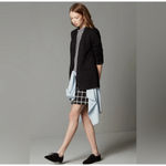 Madewell Women's Black Collarless One-Button Blazer
Jacket with Pockets Size 10 Photo 2