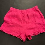 Hot Pink Ruffle Shorts Photo 0