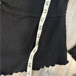 Forever 21  Black Crinkle Long Sleeve Top Photo 5