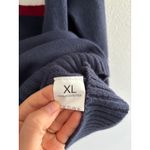 American Flag Sweater Womens XL Blue Chunky Preppy Nautical USA Patriotic Red Photo 2