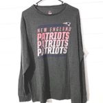 Majestic Women’s New England Patriots  NFL Long Sleeve T Shirt Gray 2XL Photo 1
