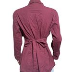 Pulp women Merlot long sleeve tie back pullover shirt M Red Size M Photo 3