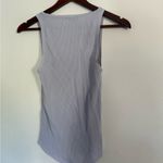 ZARA Women's Ribbed Tank Top - Soft Gray Photo 4