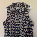 CAbi Women’s Medium Hola Amour Interlocking Hearts Button Sleeveless Shirtdress #5370 Photo 1