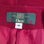 Orvis Vintage Blazer Wool Red Open Front Women's Size 8P Classic Work Wear Photo 8