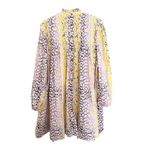 Ganni Leopard Cotton Poplin Trapeze Mini Dress Photo 5