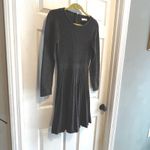 Calvin Klein Women's Charcoal Gray Cable Knit Sweater Dress Long Sleeve Zipper M Photo 1
