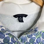 Lands' End Lands’ End Classic Fit Polo Shirt Tennis Racket Novelty Print Women’s Size 1X Photo 3