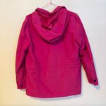 Lands' End Lands’ End Hooded Windbreaker Rain Jacket Coat Magenta Pink Womens Size Small Photo 1