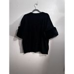 Michael Kors NWT! DERBY FAUX FUR TRIM SHORT SLEEVE SWEATER SIZE XL Black. $150. Photo 4