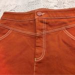 ZARA  Rust Orange Seamed Mini Skirt‎ Size M Photo 4