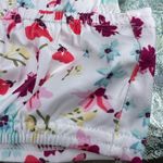 Double Crazy‎ Halter Top Festival Boho Floral Print Crop Halter Top Size Large White Photo 6