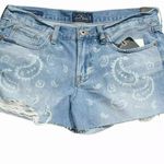 Lucky Brand 🍀  Cut Off Bandana Paisley Denim Short Photo 2