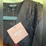 Miss Lola Black Jacquard Mini Dress - Size L Photo 4