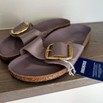 Birkenstock NWT  Madrid Hammered Big Buckle in High Shine Faded Purple Photo 2