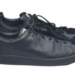 Adidas  ★ Stan Smith Low Profile Sneaker Tennis Shoes ★ Black Vegan Leather ★ 7M Photo 2