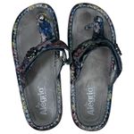 Alegria Carina Noche Flora Floral Leather Sandal Women's EU 37 US 6.5/7 Photo 7