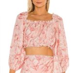 Show Me Your Mumu Claudia Pink Floral Crop Top Photo 2