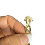 PAJ‎ Gold Bracelet Diamond Accent Braided Bangle Fine Jewelry 7.25" Photo 3