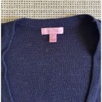 Lilly Pulitzer Navy Blue V Neck Cardigan Sweater Women's XL Tennis Preppy Photo 3