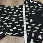 Maeve Meave Anthropologie Hearts Black‎ And White  Smocked Long Sleeve Dress Size XS Photo 8