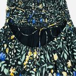 ASTR the Label Stasia Black Floral Smocked Maxi Dress Strappy Open Back Medium Photo 9