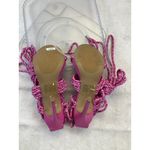 Steve Madden Fiore Ankle Rope Tie Sandal In Multi Pink Size 8.5 Stiletto Heels Photo 4
