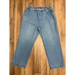 Rebecca Malone  Women's XL Elastic Waist Light Wash‎ Denim Jeans 100% Cotton Photo 1