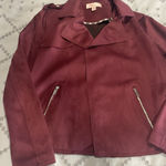 Philosophy  jacket Medium, burgundy micro suede Photo 0