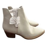 Free People Charm Double V Ankle Boot Size 38US 8 Ecru Leather Photo 1