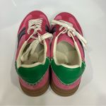 Steve Madden Dodge platform suede sneakers pink green women’s size 12 modern Photo 7