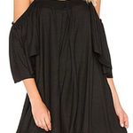 Pitusa Summer Nights Off Shoulder Strappy Mini Dress Swim Cover Black Multi Photo 0