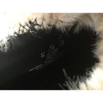 DKNY Wedge Heel Boots Women's 7 M Ivory Suede Faux Fur Back Zip Round Toe Bootie Photo 8