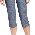 Dockers  Women’s Capri Pants Hello Smooth, Navy And White Plus-size 16, Summer Photo 0