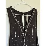 Free People Intimately  Black Tank Flowy Cut‎ Out V Neck Sequin Romper X Small Photo 1