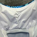 Aqua Eve Tankini Top Women L Blue Tropical Leaves Ruched Tummy Control Beach Size L Photo 10